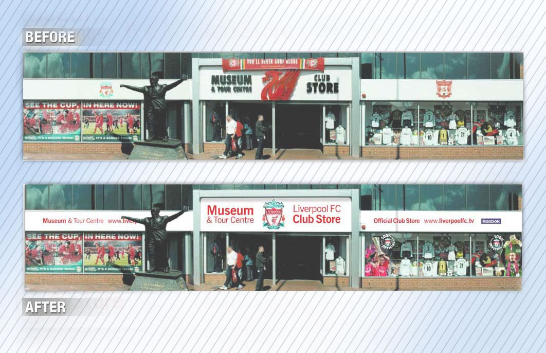Liverpool FC redesign of Anfield frontage